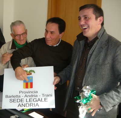 Ventola Targa Sede Legale Provincia Andria