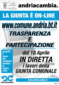 Da oggi Giunta Comunale in diretta web